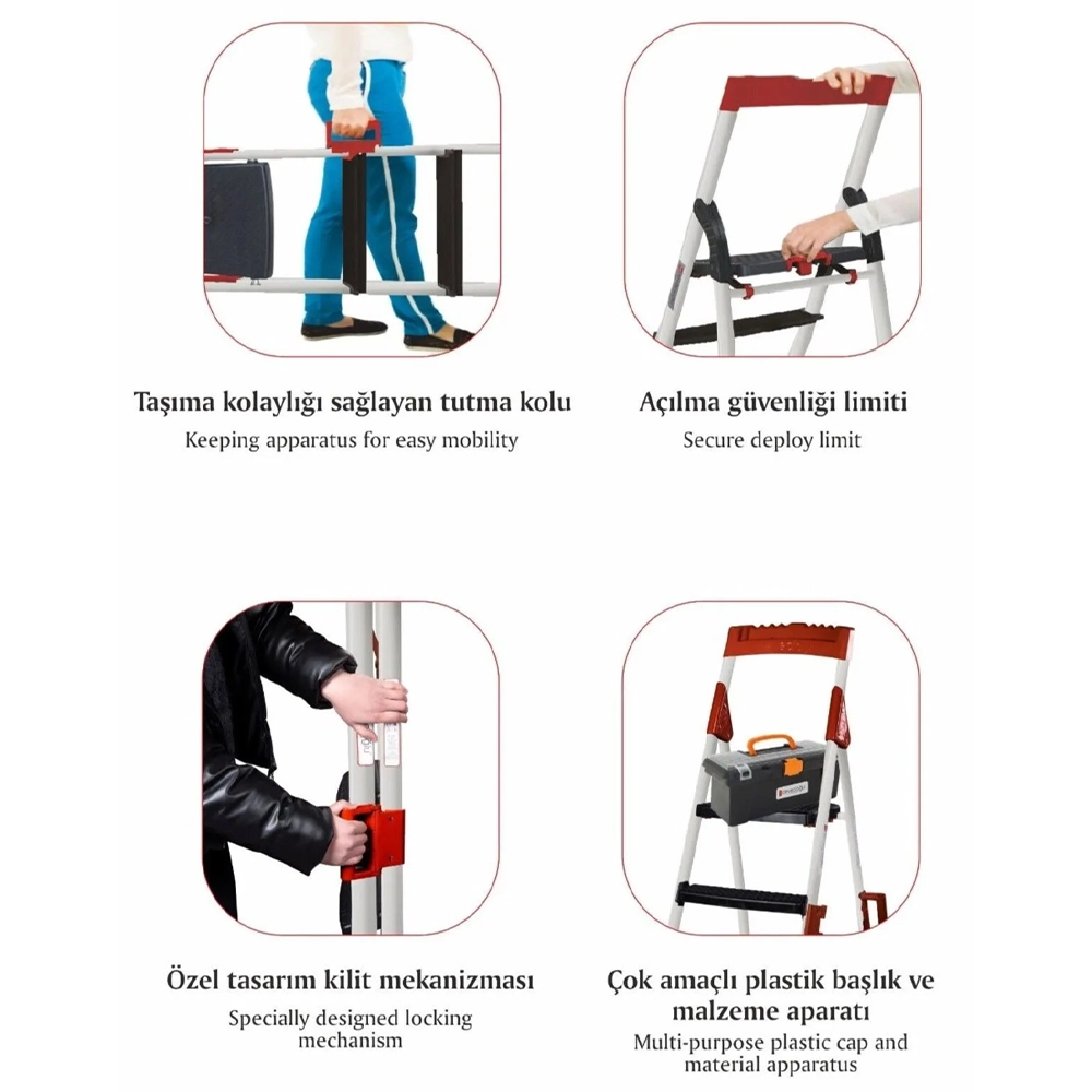 Ступенчатая лестница Harbinger MM 073 (3+1) недорого