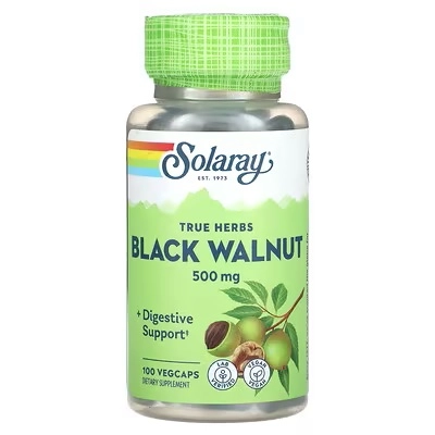 Solaray, True Herbs, Qora yong‘oq, 500 mg, 100 vegansiz kapsulaVegCaps (00180) sotib olish