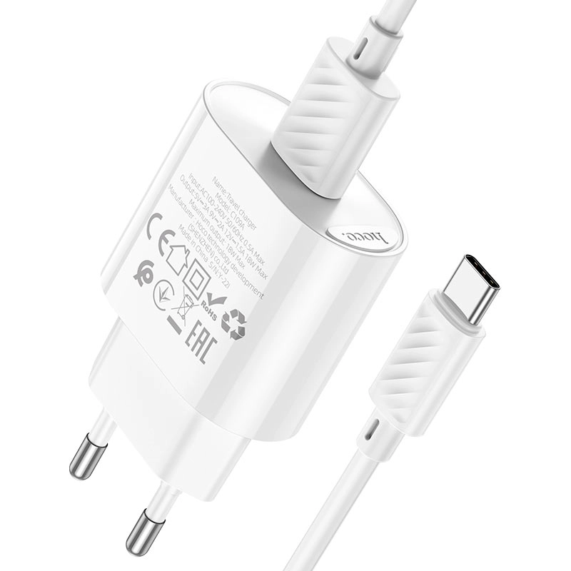 Зарядное устройство Hoco QC3.0 SAFE CHARGER SET  USB-c 18W недорого
