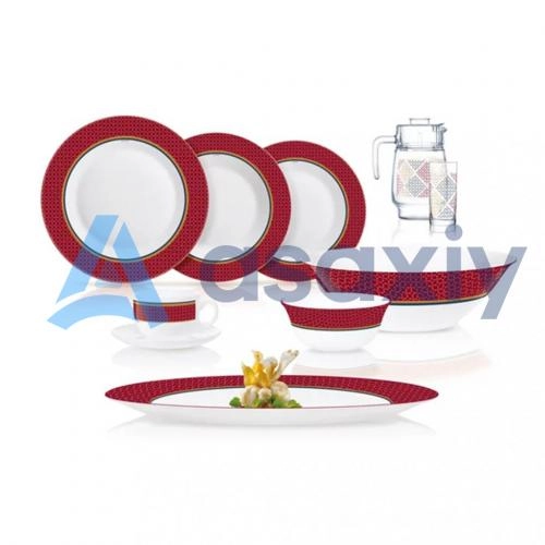 Alto Rubis &ndash; 46 buyumli, 6 kishilik Luminarc dasturxon servizi sotib olish