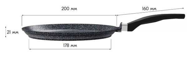 Mechta Toʻq koʻk quymoq tovasi (24sm) bo'lib to'lash