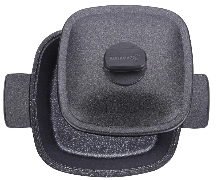 Korkmaz Casterra квадратный чугунный казан 26x26x7 (A2584) недорого