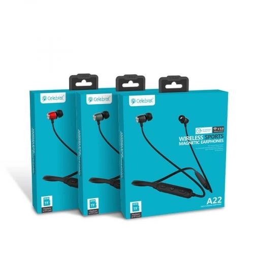 Беспроводные наушники Celebrat A22 Black в Узбекистане