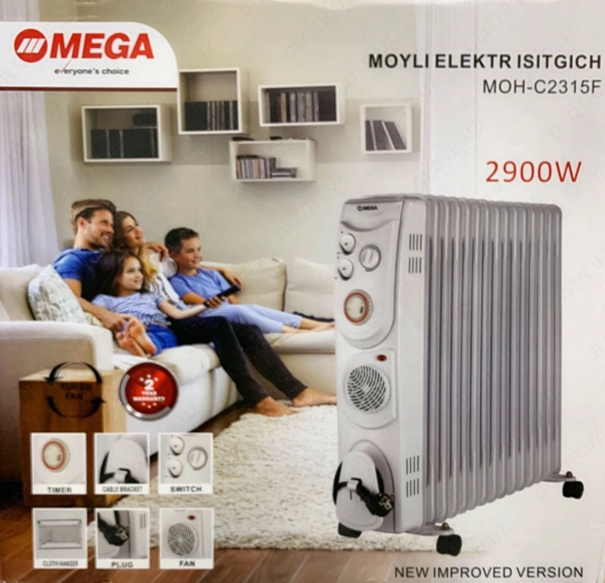 Масляный обогреватель Mega MOH-C2315F недорого