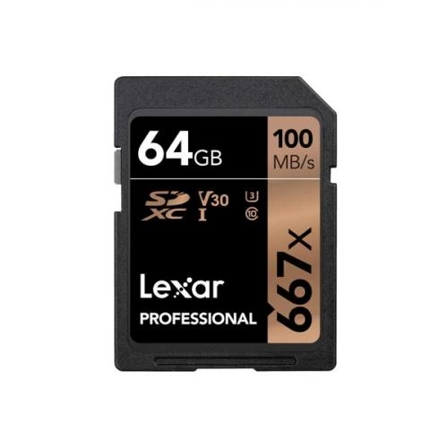 64Gb Lexar Professional 667x SDXC Class 10 xotira kartasi sotib olish