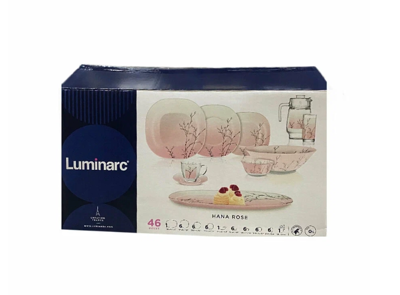 Luminarc Carina Hana Rose 46 ta element Stol servisi (V4605) sotib olish
