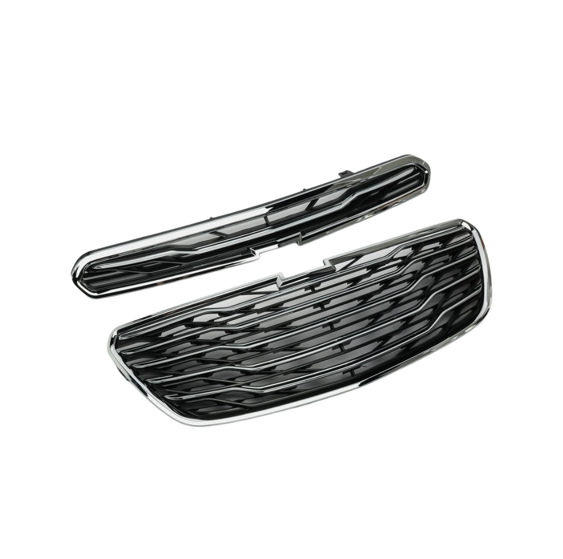 Облицовка бампера для Спарк в стиле Малибу 2 никел купить