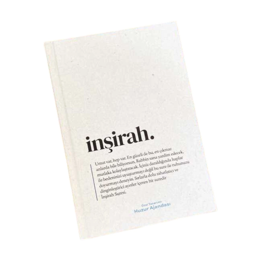 &Ouml;zel Tarasrimli Huzur Ajandasi- İnşirah sotib olish