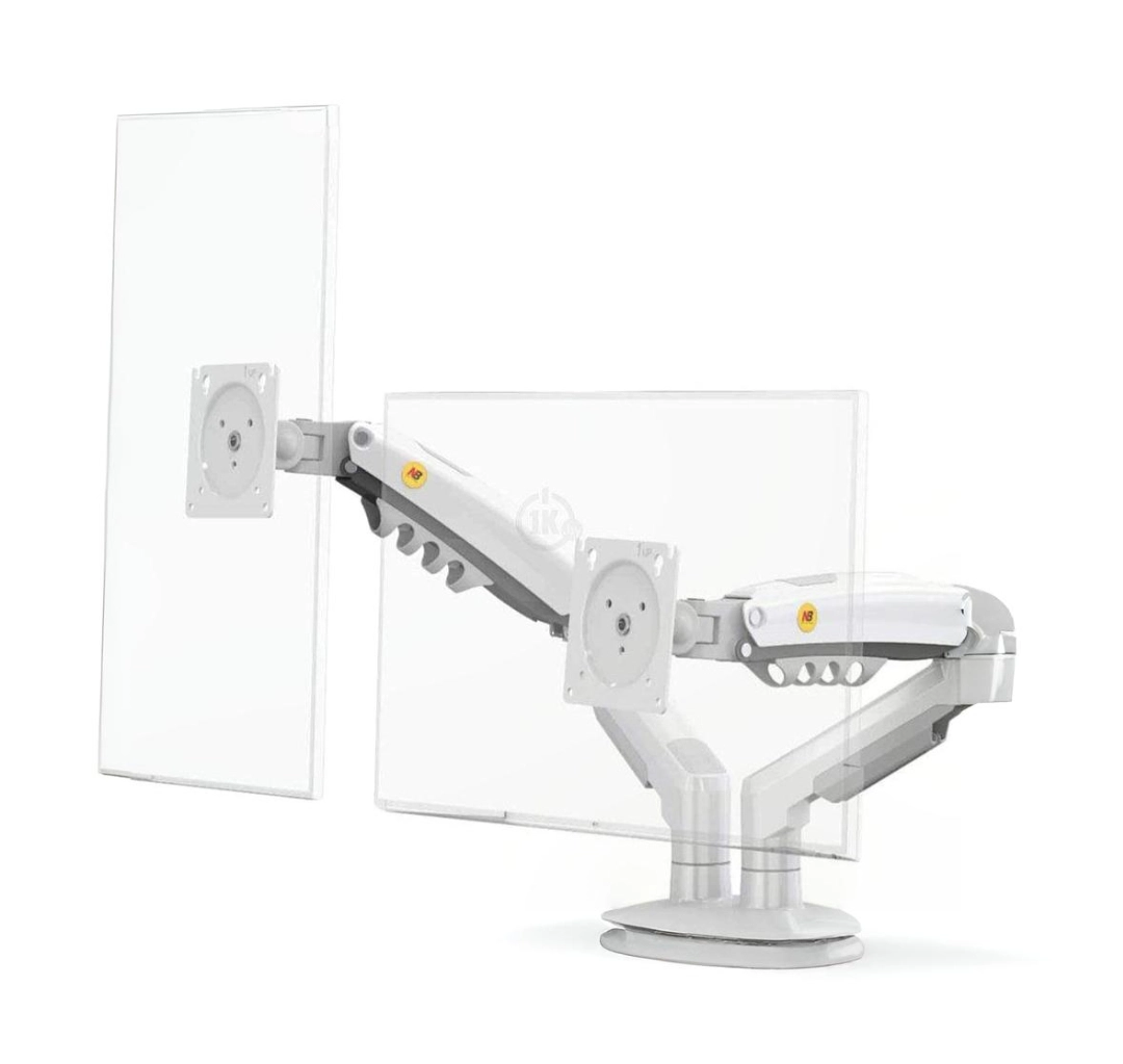 NB F160 stol usti monitor kronshteyni (17&Prime; &ndash; 27&Prime;) , White sotib olish