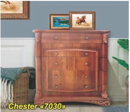 CHESTER 7030 yotoqxona mebeli (yong‘oq rang) sotib olish