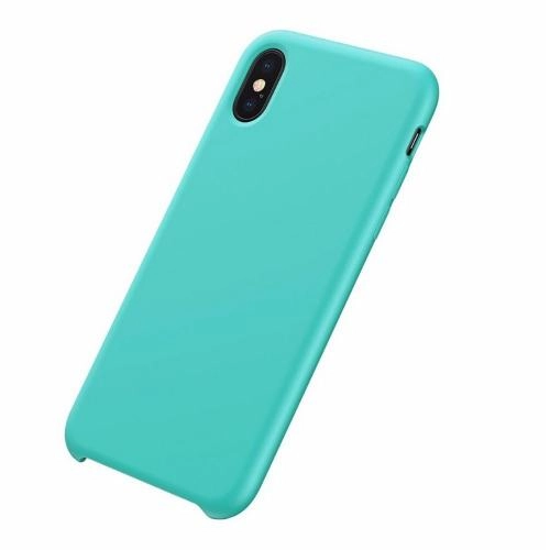 Чехол Silicone Case для iPhone XR лазурный недорого