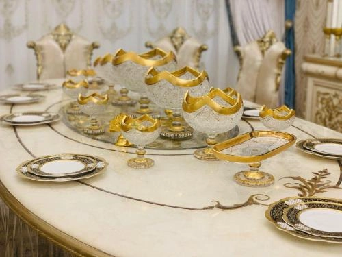 Bohemia Crystal (Chexiya, 12 buyumli) meva idishlari to‘plami sotib olish