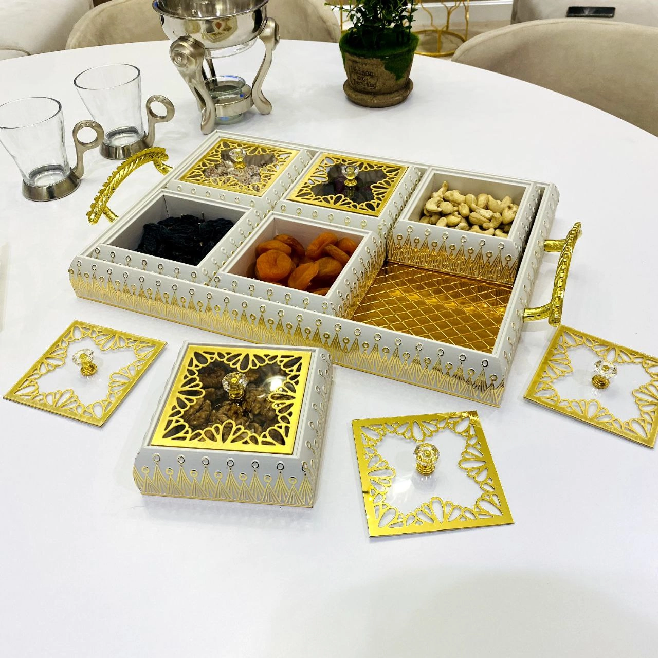 Стеклянное Блюдо для десертов  Life Smile, 3х2 в Узбекистане