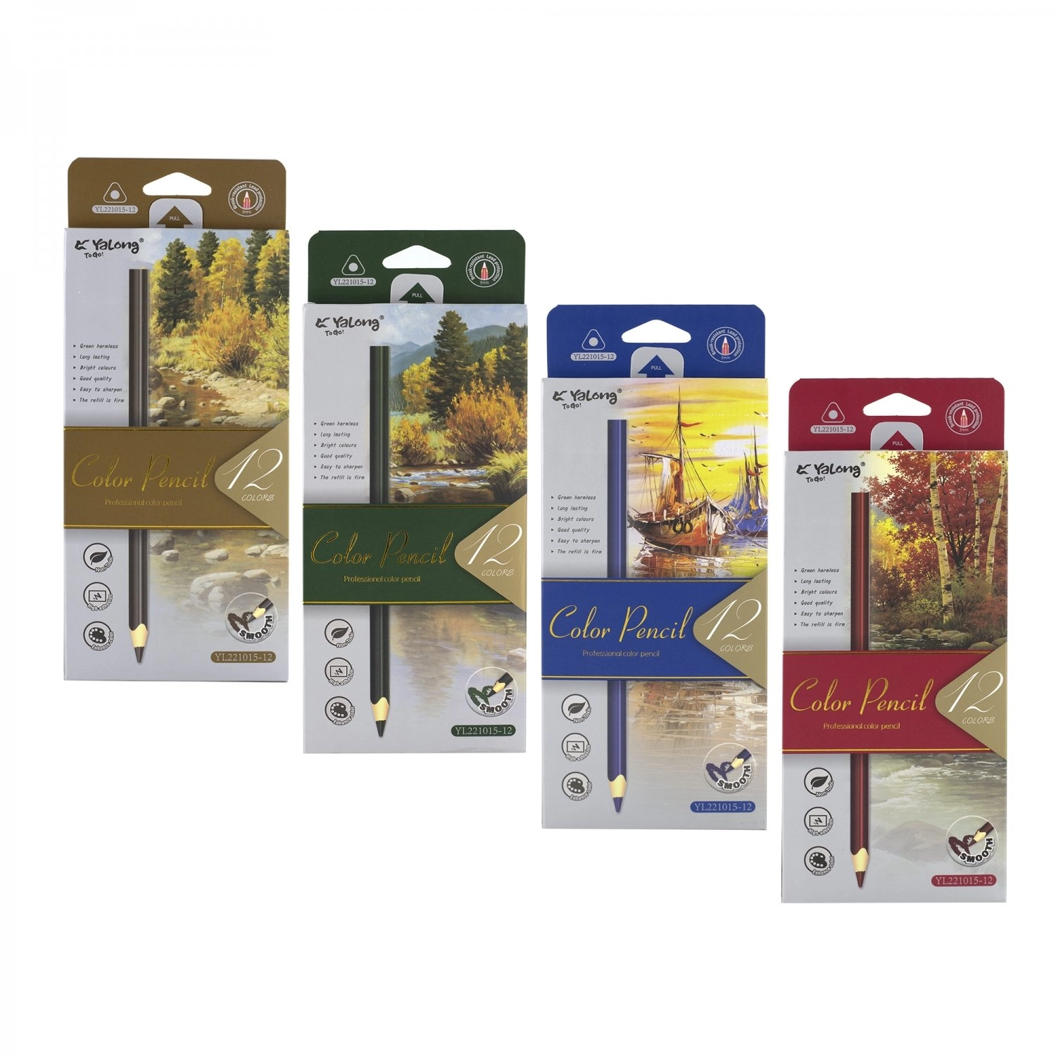Цветные карандаши Yalong YL221015-12 (12 цвет) купить