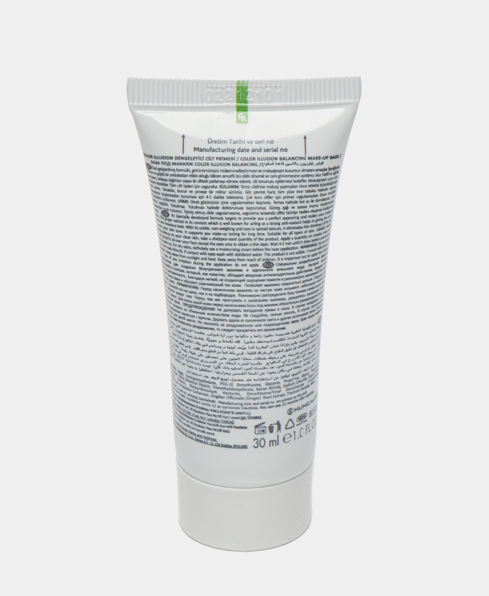 Hunca Colour Illusion Balancing Skin Primer yuz primeri O'zbekistonda