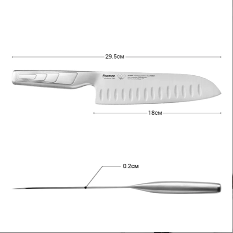 Нож сантоку Nowaki 18см FISSMAN недорого