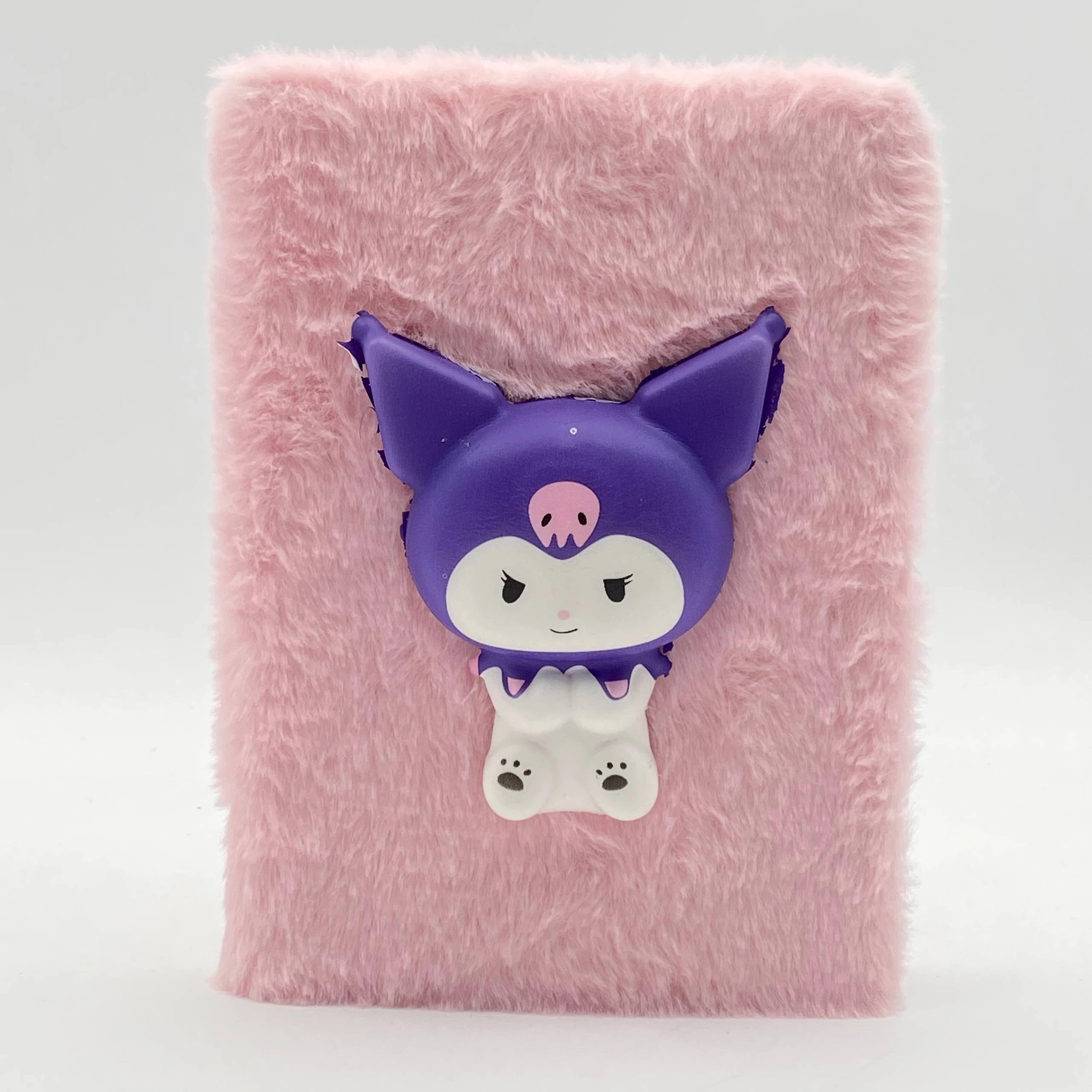 Пухлый блокнот Kuromi (розовый, голубой, фиолетовый) купить