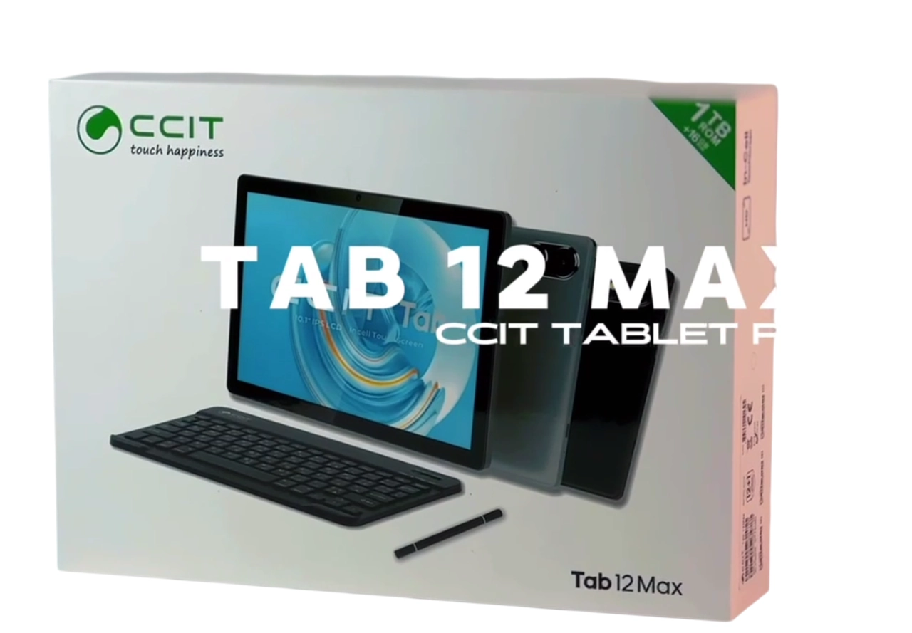 CCIT Tab 12 Pro Max 16/1024GB qora plansheti + klaviatura O'zbekistonda