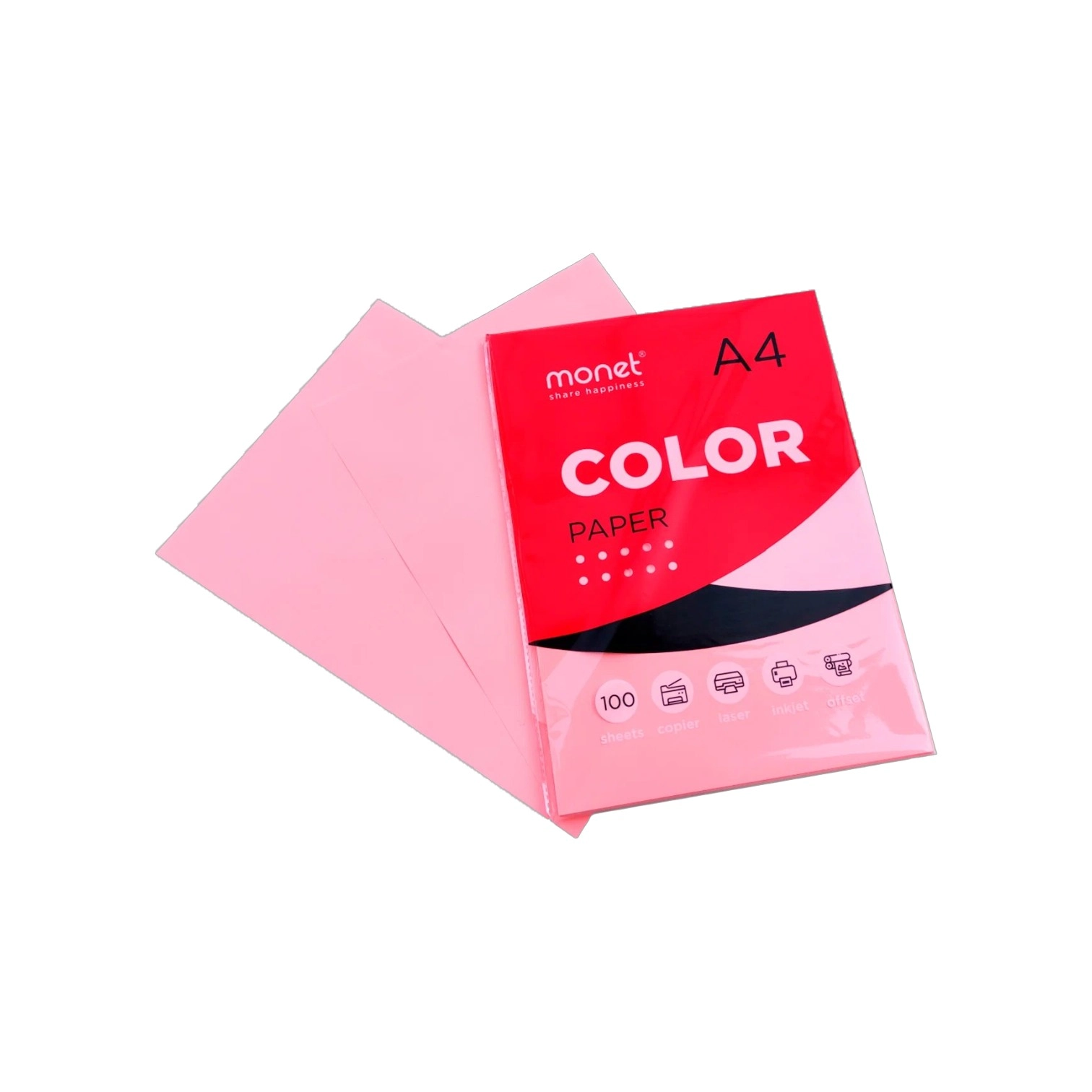 Цветная бумага светло-розовый  A4 2CP003 (100 шт) купить