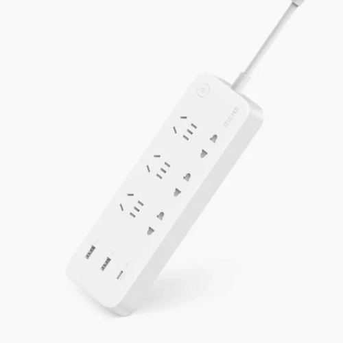 Удлинитель Xiaomi ZMI Power Strip Max 2500W (6 розеток, 1.8 м, 2 USB) White в Узбекистане