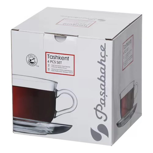Чашка с блюдцем Pasabahce Tashkent 290 мл 2шт (96806) недорого