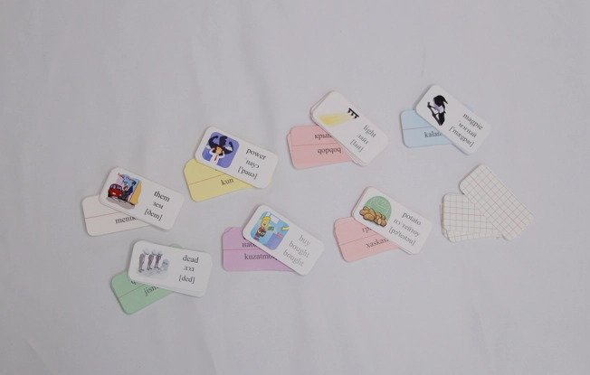 "Elementarno 800" kartochkalari eng mashhur inglizcha so'zlar bilan O'zbekistonda