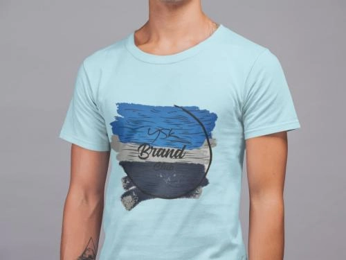 Футболка YSK 41109 (White, Blue, Prussian blue) купить