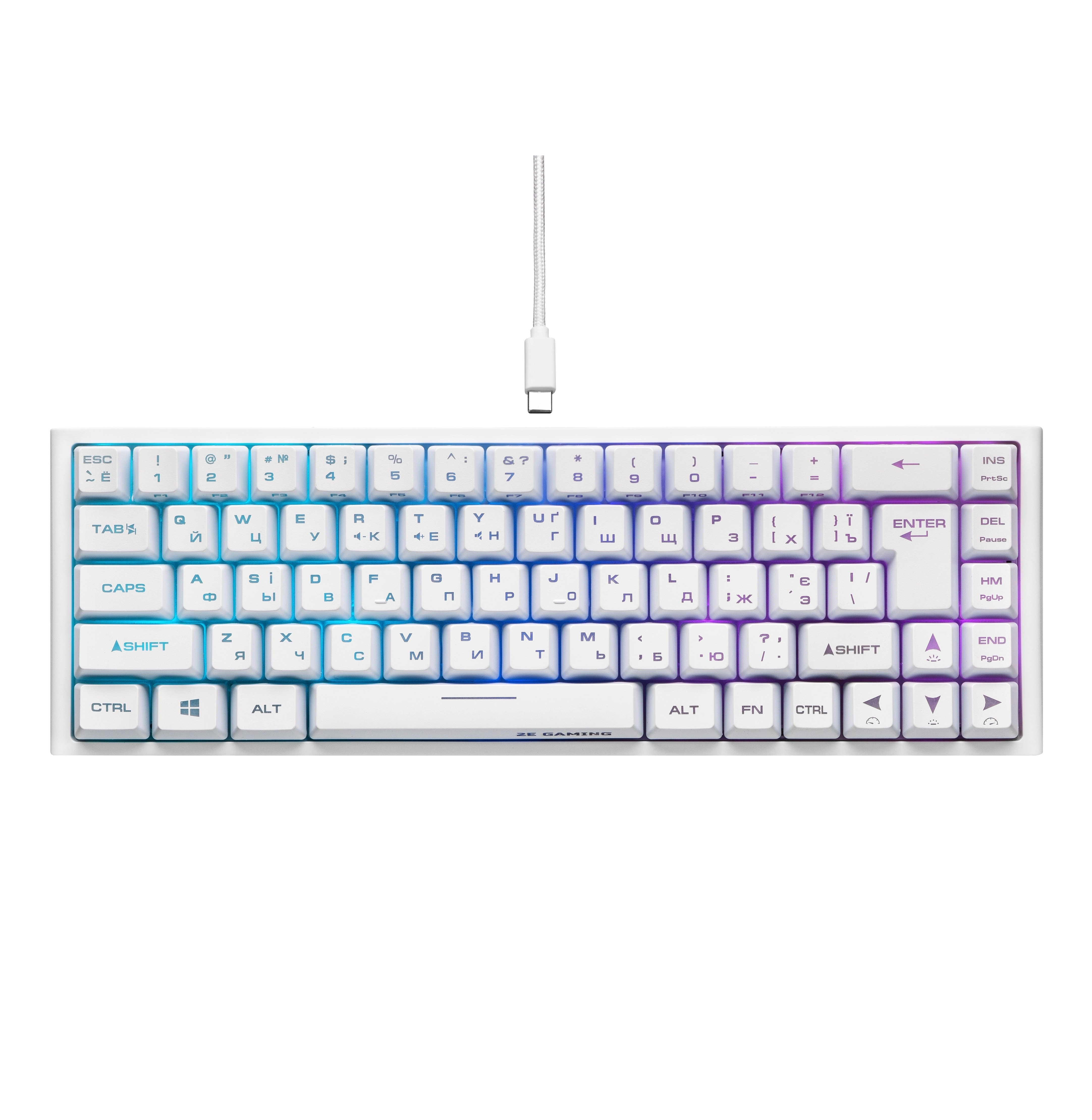 Беспроводная клавиатура 2E Gaming KG360 RGB WL White купить