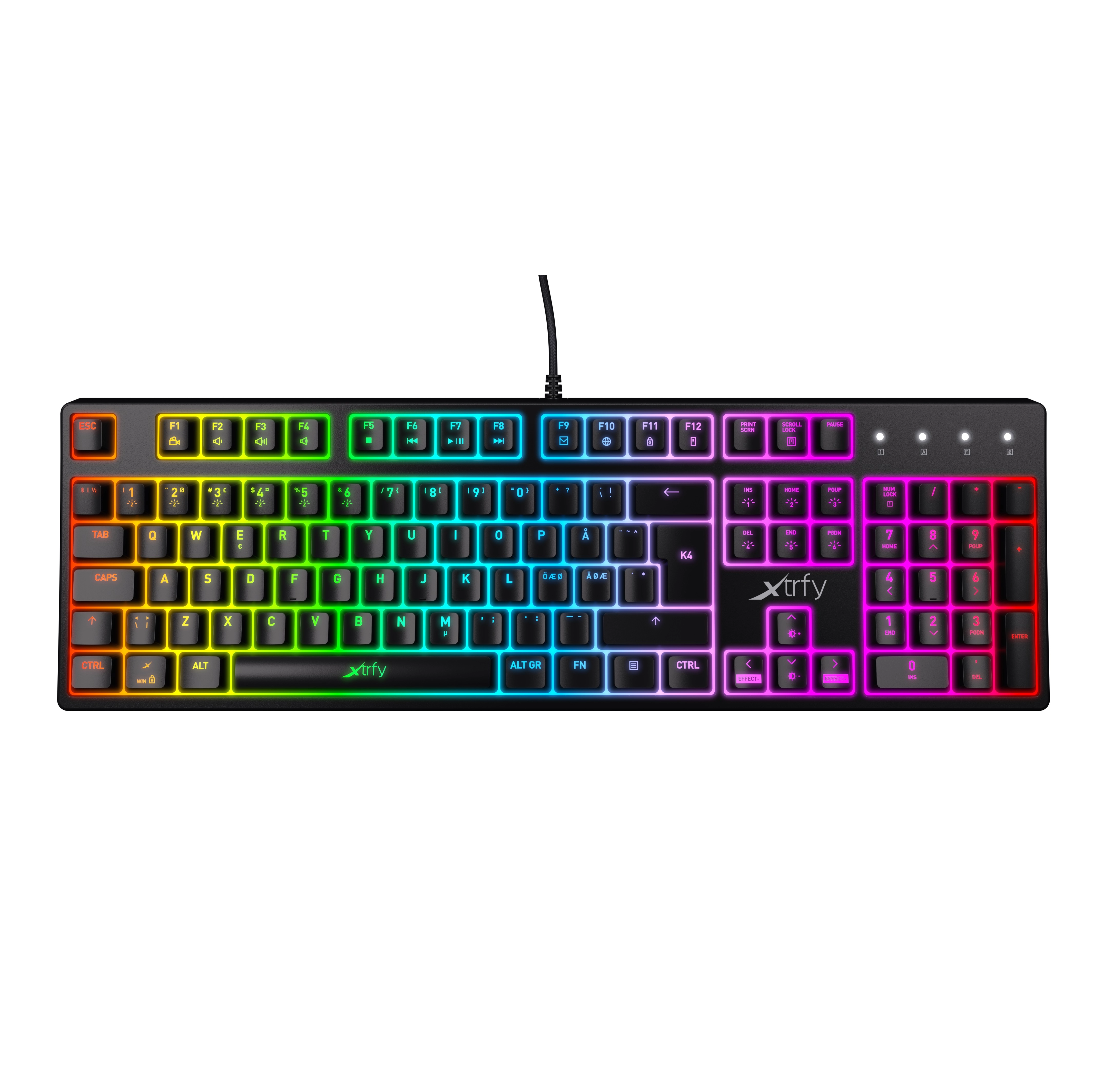 Xtrfy K4 RGB Kailh Red klaviaturasi sotib olish
