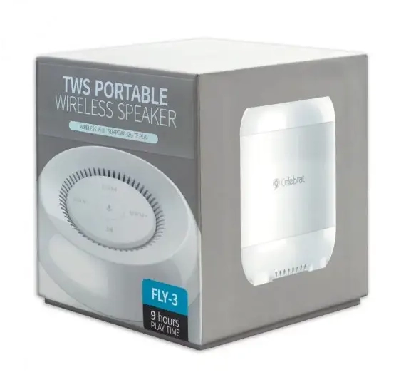 Портативная акустика Celebrat FLY-3 White онлайн
