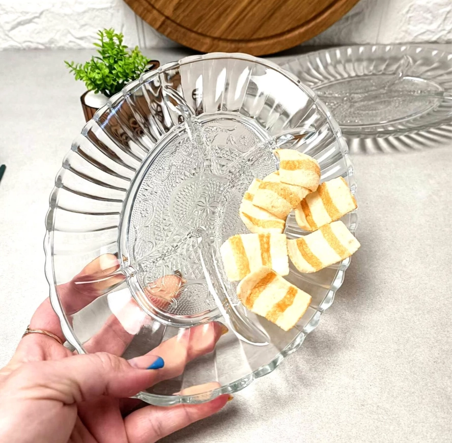 Набор менажниц Pasabahce KONYA 2шт 26x18см (54912) онлайн