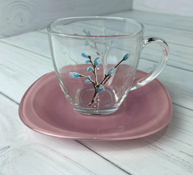 Luminarc Carine Hana Pink 46 ta element Stol servisi (V4515) onlayn