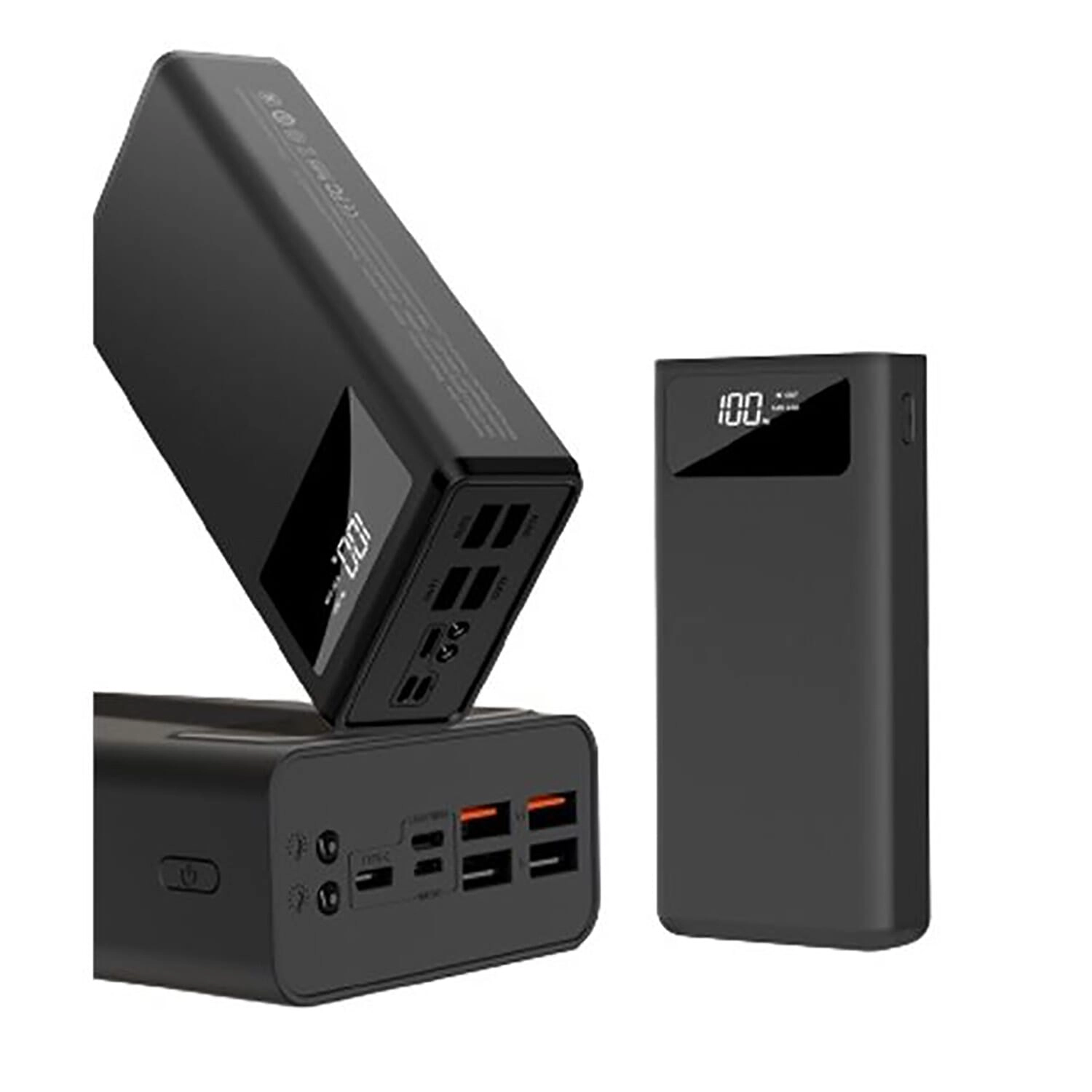 XO-PR124 4 USB 40000mAh, Black portativ akkumulyatori sotib olish