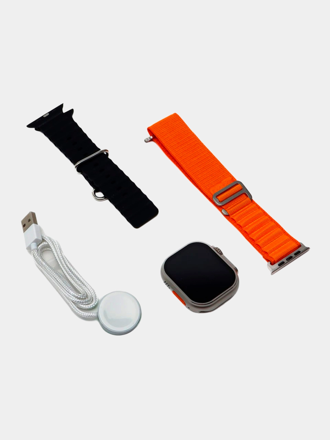 Смарт часы Watch 8 Ultra Max 49mm black/orange в Узбекистане