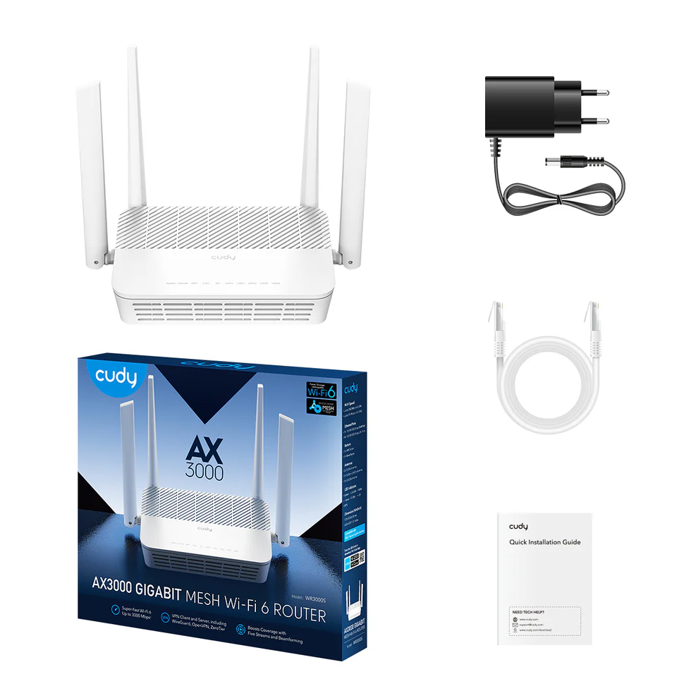 Wi-Fi router Cudy WR3000S O'zbekistonda
