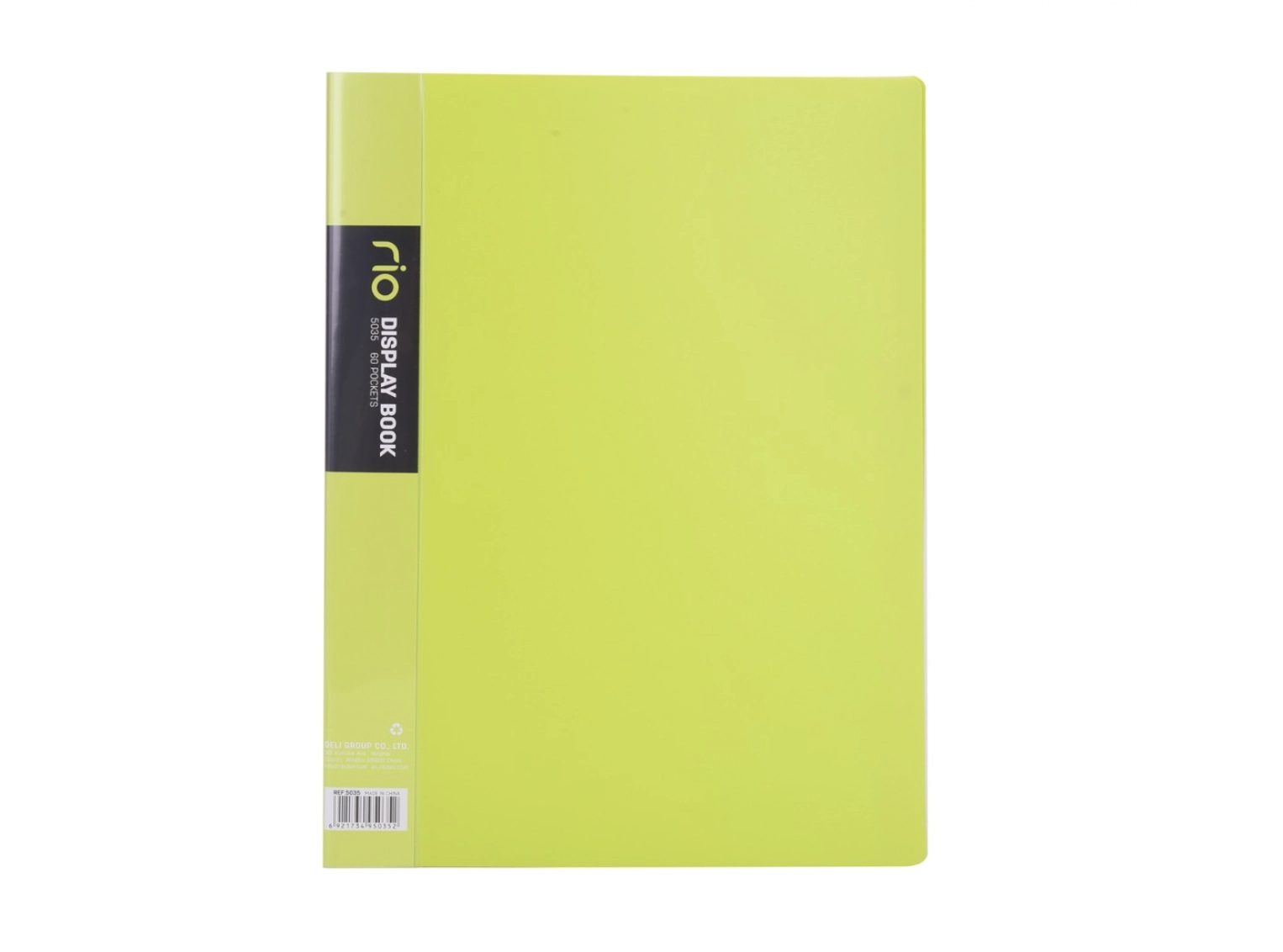 Папка для документов и канцелярии "Rio Display Book A4", на 60 листов (Green) купить