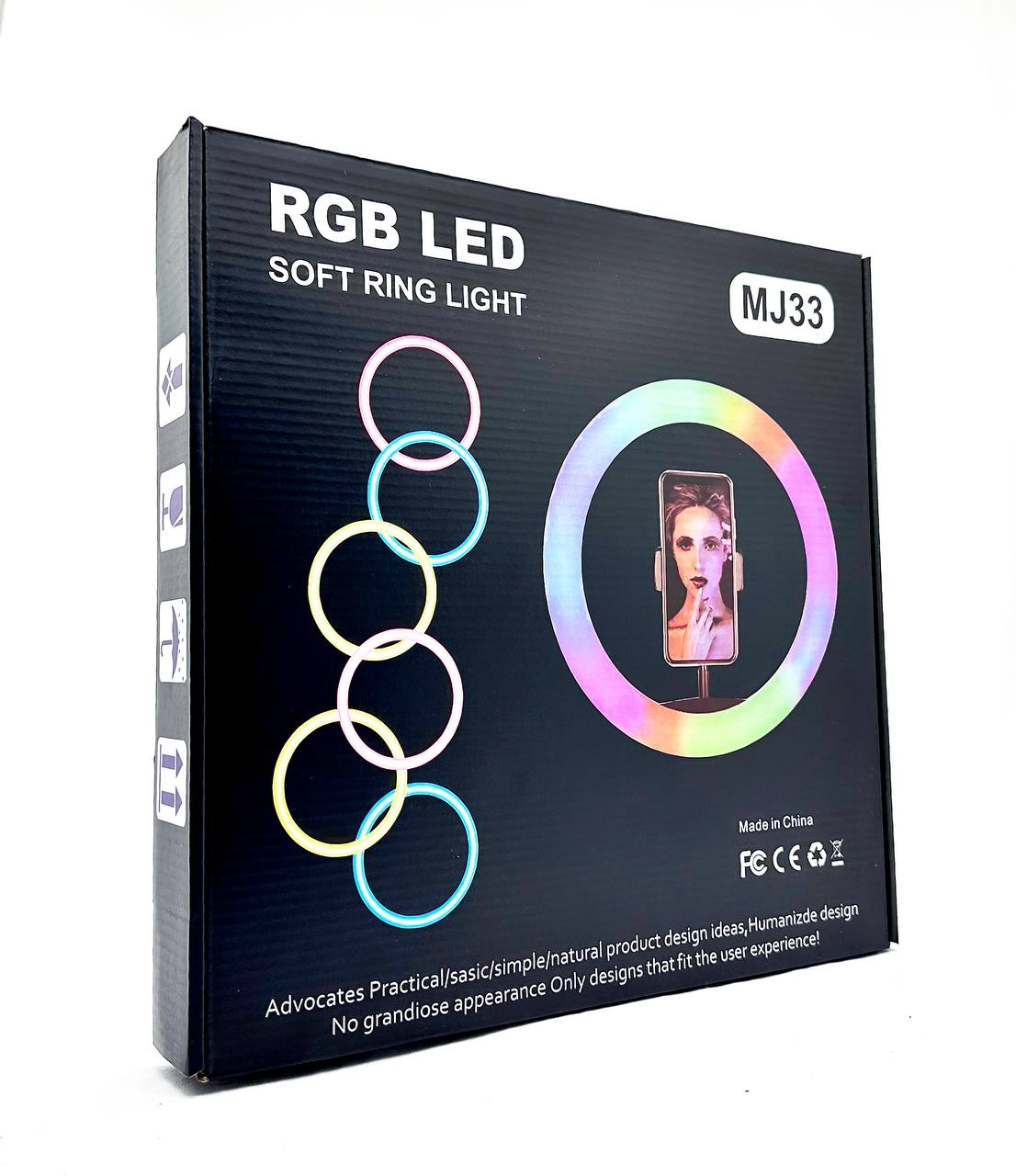 RGB LED MJ33 halqasimon chiroq (33sm) onlayn