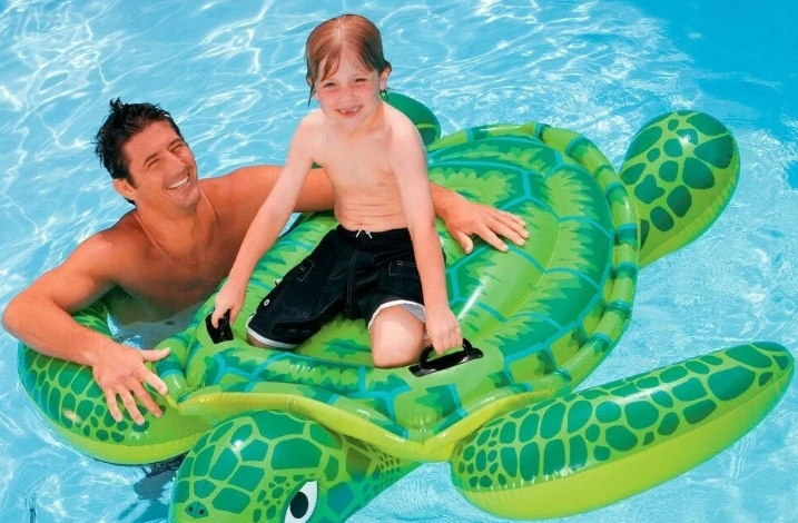 Intex 57524 Puflanadigan o'yinchoq chavandoz "Dengiz toshbaqasi Lil" onlayn