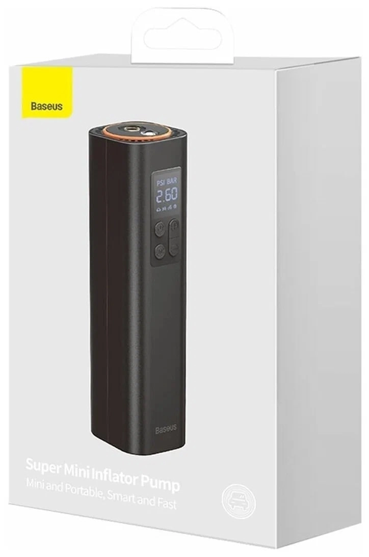 Автомобильный компрессор Baseus Super Mini Inflator Pump CRCQ000001 рассрочка
