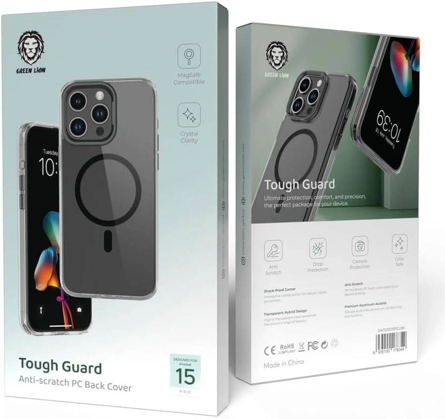 Чехол Green Lion Tough Guard для iPhone 15 Pro max черный недорого