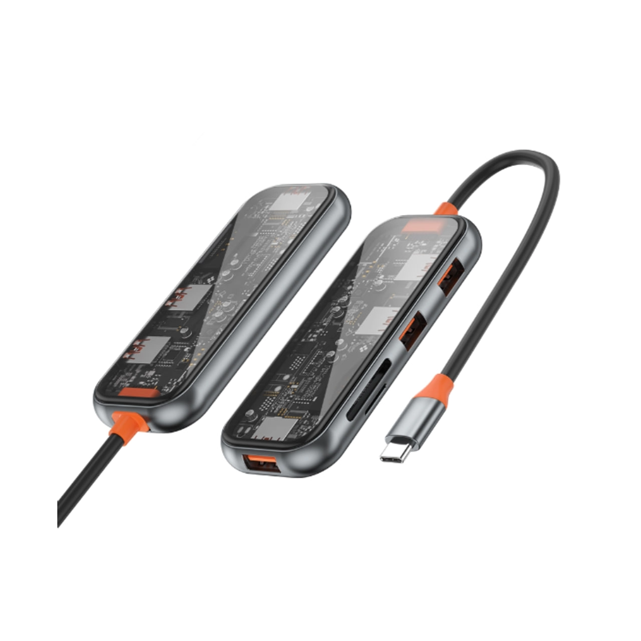 WiWU Cyber Hub CB005 5 in 1 USB-C HUB adapteri O'zbekistonda