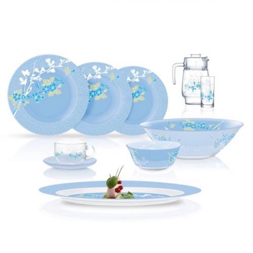 JAPANESE BLUE – 46 buyumli, 6 kishilik Luminarc dasturxon servizi sotib olish