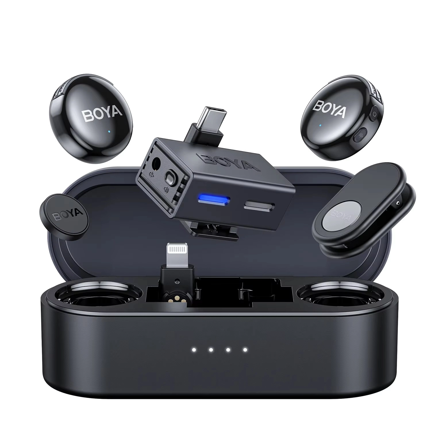 Беспроводной микрофон BOYA BOYALINK 3 Combo , Black купить