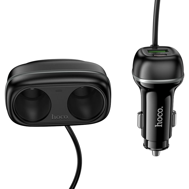 Автомобильное зарядное устройство Hoco Z59 Rank 240W Car Charger - черный недорого