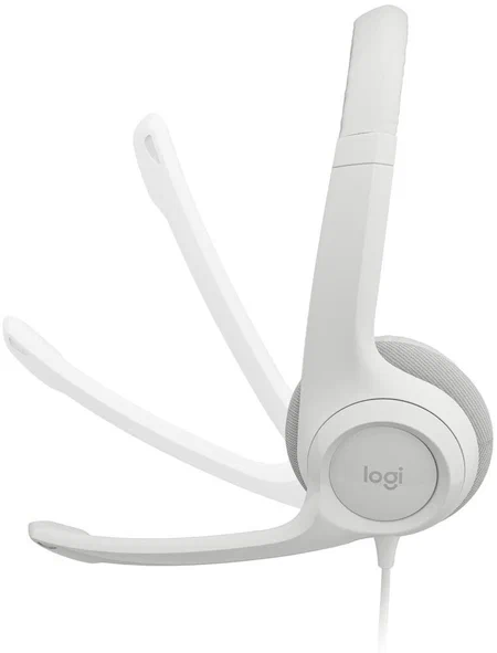 Logitech Stereo Headset H390 white kompyuter audiogarniturasi arzon