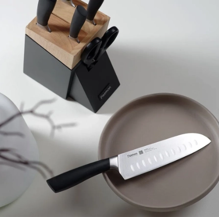 Набор ножей 7 пр. в деревянной подставке FISSMAN онлайн