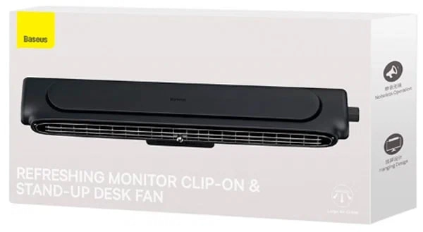 Настольный вентилятор Baseus Refreshing Monitor C lip-On & Stand-Up Desk Fan ACQS000001, черный цена