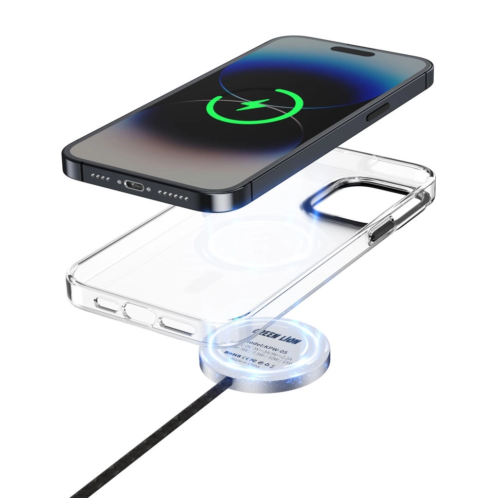 Чехол Green Lion Matte MagSafe для iPhone 15 Pro max черный - фото №5 Чехол Green Lion Matte MagSafe для iPhone 15 Pro max черный онлайн