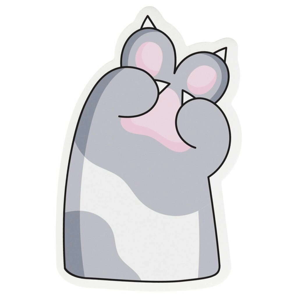 Стикеры для заметок MESHU "Paws", 40л в Узбекистане