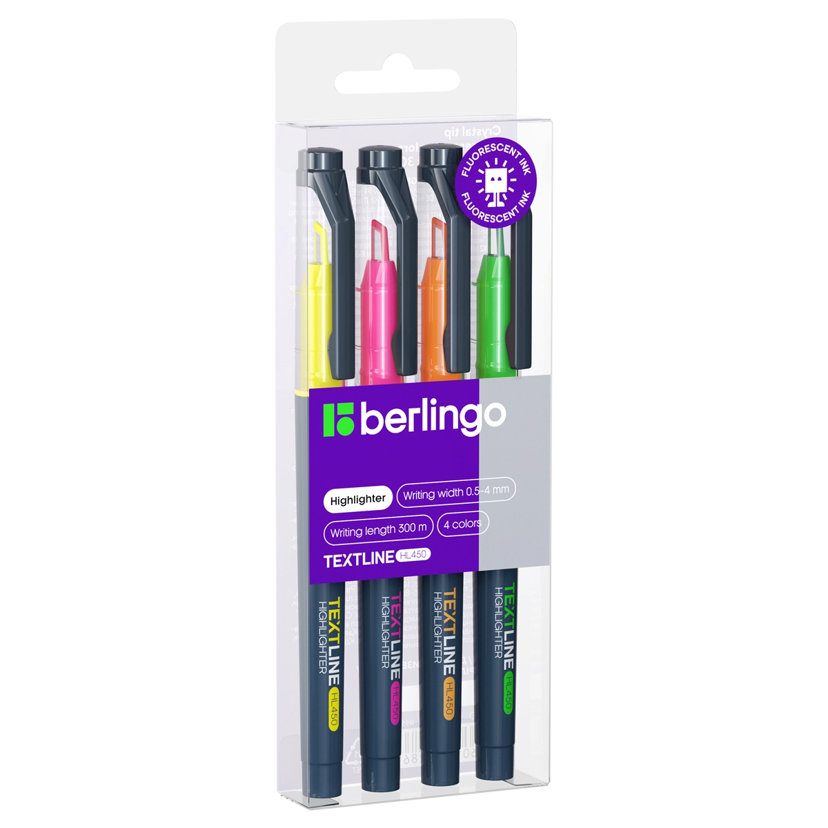 erlingo "Textline HL450" tekstni ajratish markerlari to‘plami, 04 rang, 0,5-4 mm, evropodvess T4020 sotib olish